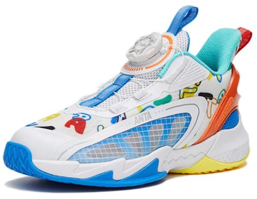 (Preschool) Anta High-Top Basketball 'White Orange Blue' A312329901-2 Order (Preschool) Anta High-Top Basketball 'White Orange Blue' A312329901-2