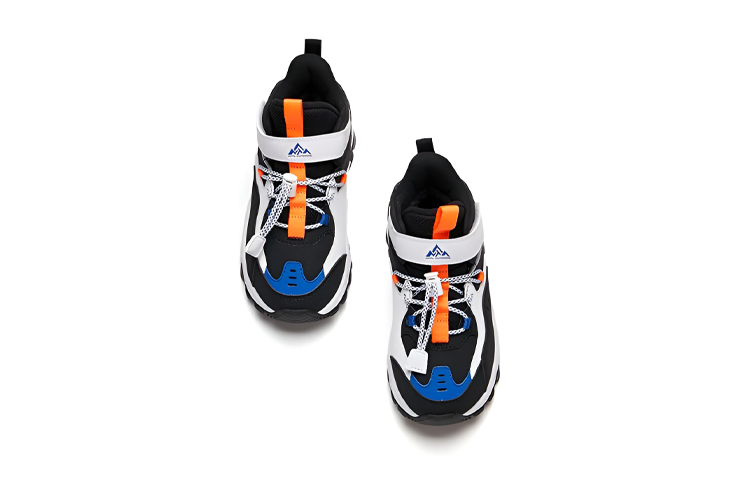 (PS) Anta High-Top Leather Sneaker 'Black White Blue Fleece' 圖 3
