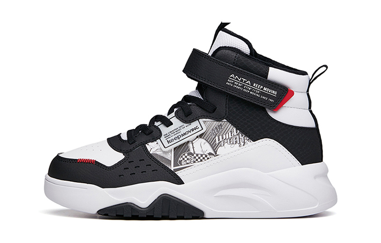 Buy (Preschool) Anta High-Top Plush 'White Black Red' A332146806A-4