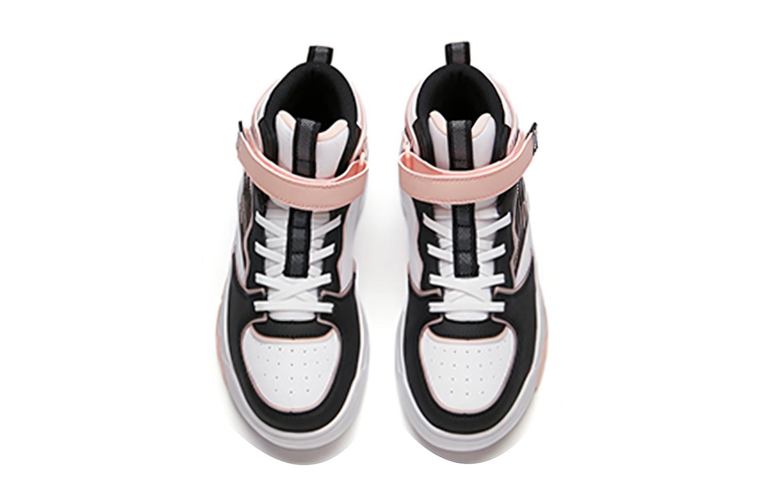 Shop (Preschool) Anta High-Top Sneaker 'White Black Pink' A322138030-5