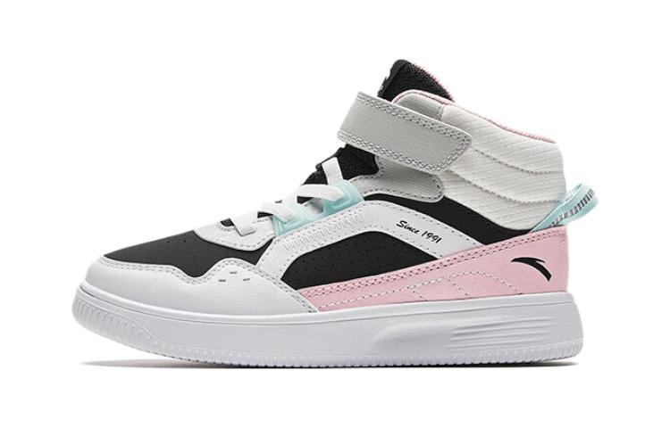(Preschool) Anta High-Top Velcro 'Black Pink' A322349943-2