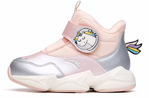 (Preschool) Anta High-Top Velcro 'Pink Silver Fleece' A322146996A-1 (Preschool) Anta High-Top Velcro 'Pink Silver Fleece' A322146996A-1