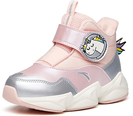 (Preschool) Anta High-Top Velcro 'Pink Silver Fleece' A322146996A-1 Order (Preschool) Anta High-Top Velcro 'Pink Silver Fleece' A322146996A-1