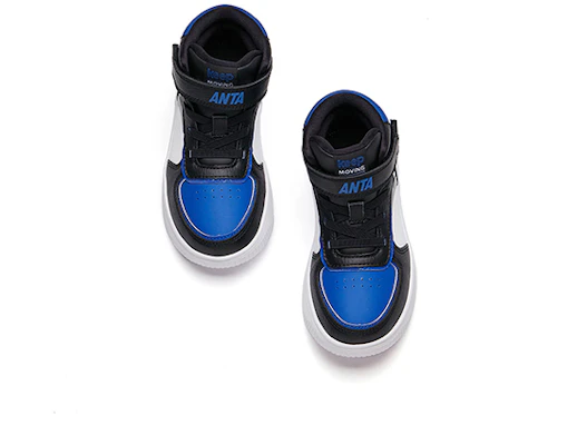 (Preschool) Anta High-Top Velcro 'White Black Blue' A33039010H-15 Lookbook (Preschool) Anta High-Top Velcro 'White Black Blue' A33039010H-15