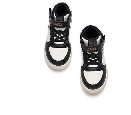 (Preschool) Anta High-Top Velcro 'White Black Grey' A33039010H-16 Lookbook (Preschool) Anta High-Top Velcro 'White Black Grey' A33039010H-16