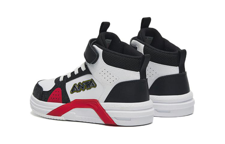 Shop (Preschool) Anta High-Top Velcro 'White Black Red' 312249913-1