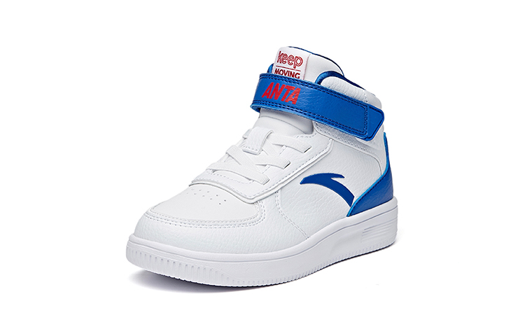 Order (Preschool) Anta High-Top Velcro 'White Blue' A33039010H-2