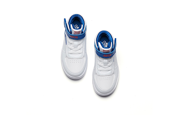 Lookbook (Preschool) Anta High-Top Velcro 'White Blue' A33039010H-2