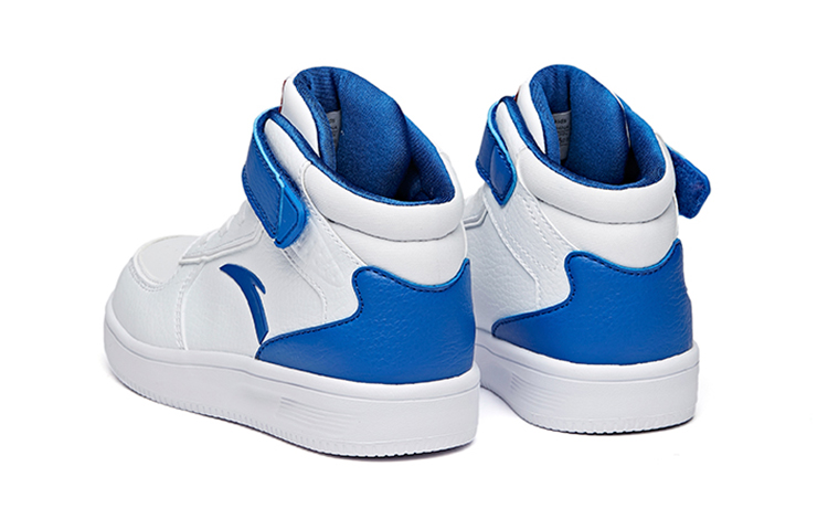 Shop (Preschool) Anta High-Top Velcro 'White Blue' A33039010H-2