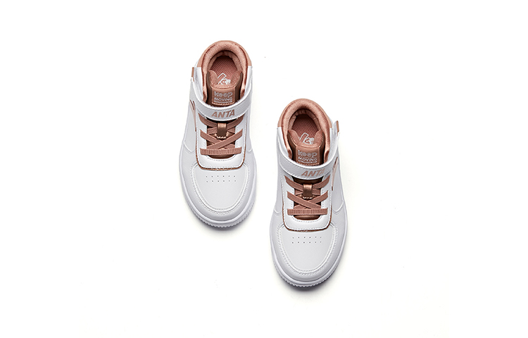 Lookbook (Preschool) Anta High-Top Velcro 'White Gold' A33039010-5