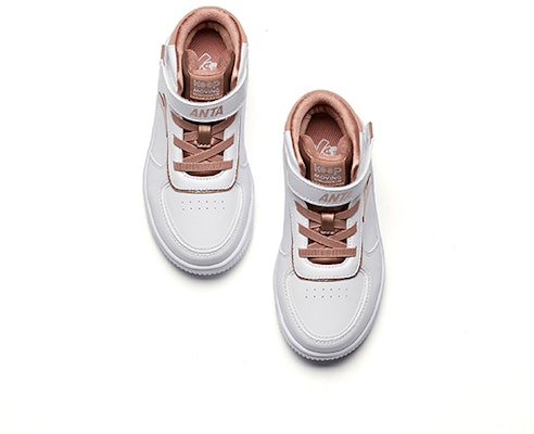 (Preschool) Anta High-Top Velcro 'White Gold' A33039010-5 Lookbook (Preschool) Anta High-Top Velcro 'White Gold' A33039010-5