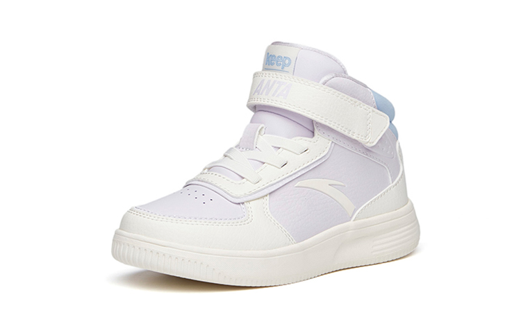 Order (Preschool) Anta High-Top Velcro 'White Purple' A33039010H-11