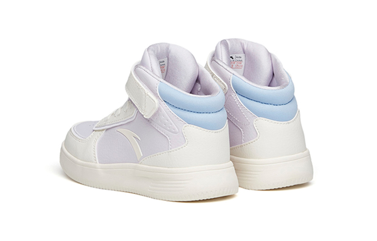 Shop (Preschool) Anta High-Top Velcro 'White Purple' A33039010H-11
