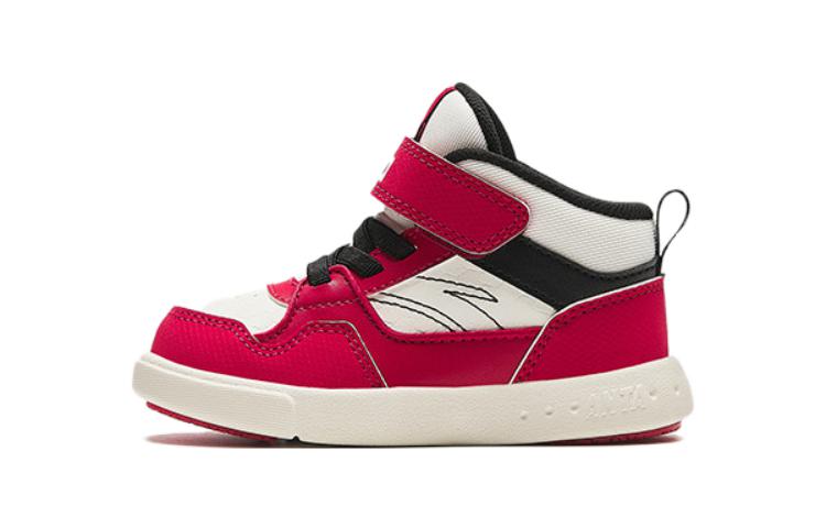 (Preschool) Anta High-Top Velcro 'White Red Black' A312410007-1