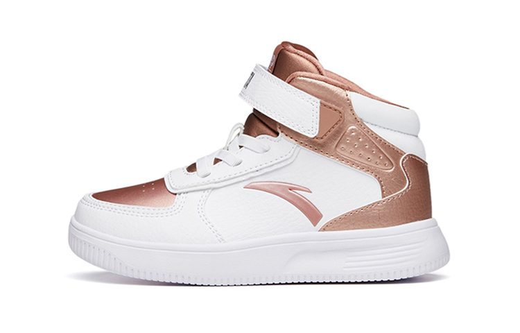 (Preschool) Anta High-Top Velcro Sneakers 'White Gold' A33039010H-13