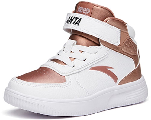 (Preschool) Anta High-Top Velcro Sneakers 'White Gold' A33039010H-13 Order (Preschool) Anta High-Top Velcro Sneakers 'White Gold' A33039010H-13