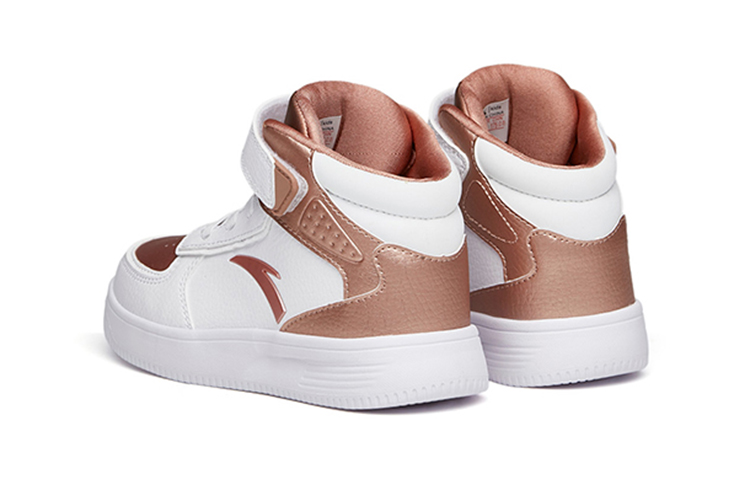 Shop (Preschool) Anta High-Top Velcro Sneakers 'White Gold' A33039010H-13