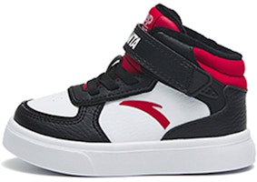 (Preschool) Anta High Velcro Comfort Soft Walking Shoes 'Black White Red' A312240031-2 (Preschool) Anta High Velcro Comfort Soft Walking Shoes 'Black White Red' A312240031-2