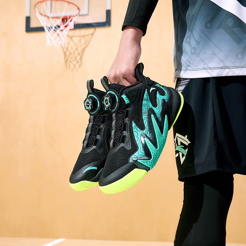 Cheap (Preschool) Anta KT2 'Black Green' A312331131-4