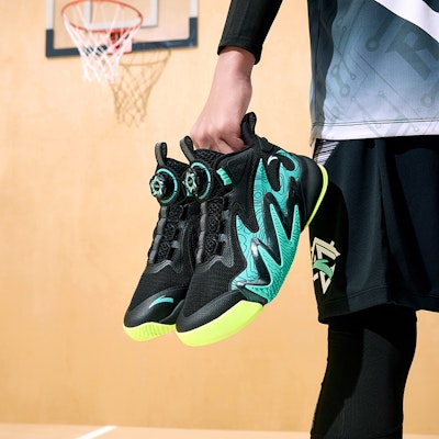 (Preschool) Anta KT2 'Black Green' A312331131-4 Cheap (Preschool) Anta KT2 'Black Green' A312331131-4