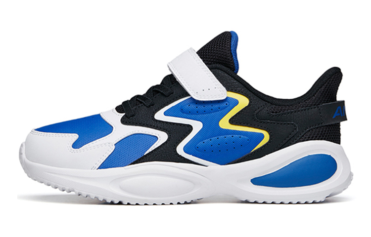 (Preschool) Anta Leather Casual Running Shoe 'Black White' 312145593-1