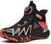 Order (Preschool) Anta Leather Slip-Resistant Sneaker 'Black Orange' 312246908-5