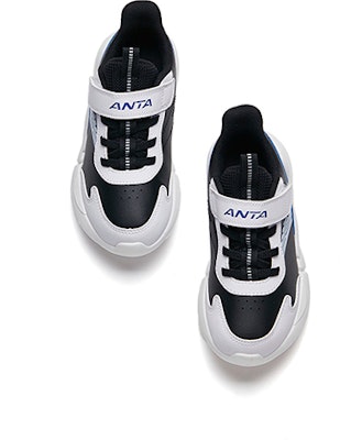(Preschool) Anta Lightweight Running Shoe 'White Black Blue' A312149951A-4(YC) Lookbook (Preschool) Anta Lightweight Running Shoe 'White Black Blue' A312149951A-4(YC)