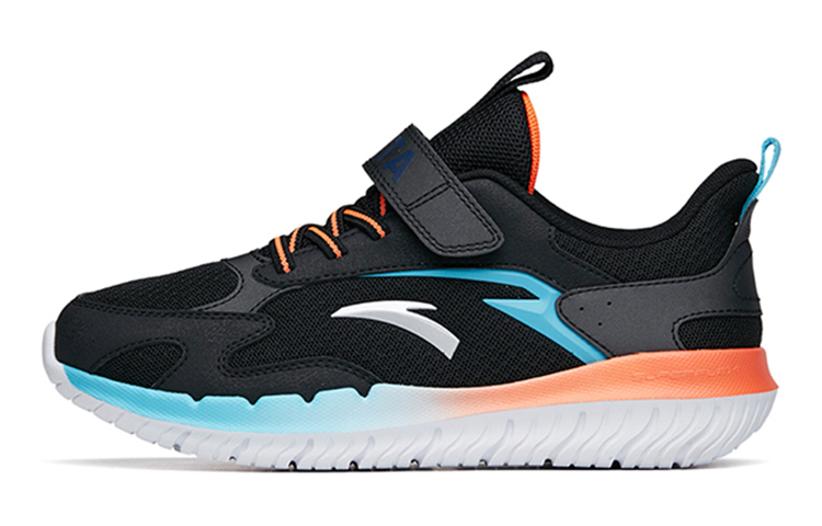 (Preschool) Anta Lightweight Shock-Absorbing Running Shoes 'Black Blue' 312215590-3