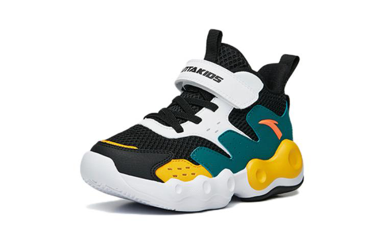 Order (Preschool) Anta Low-Top Basketball 'Black White Green' A312239911-2