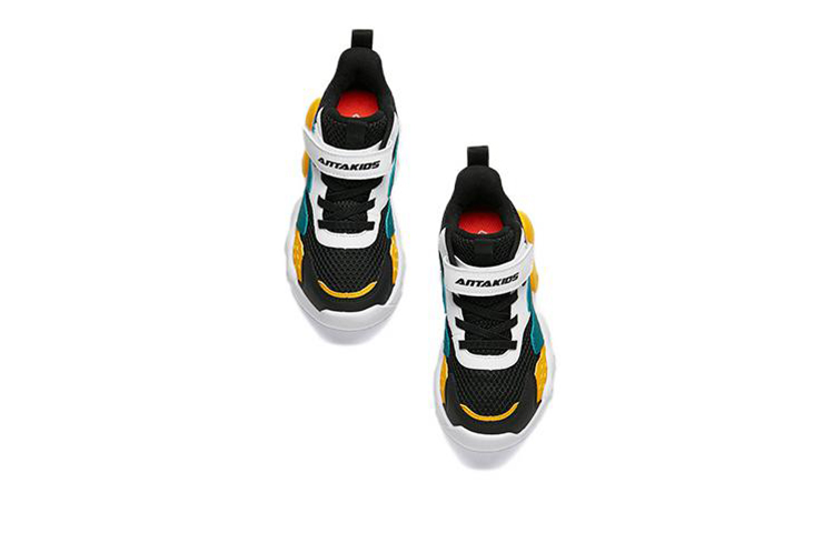 Lookbook (Preschool) Anta Low-Top Basketball 'Black White Green' A312239911-2