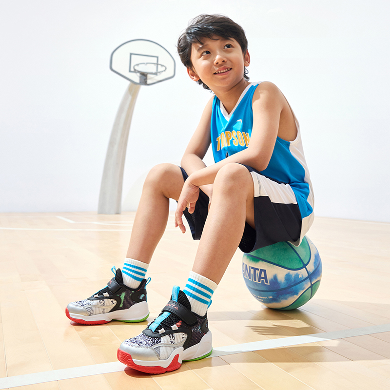 (PS) Anta Low-Top Basketball Shoes 'Black White Red' 圖 6