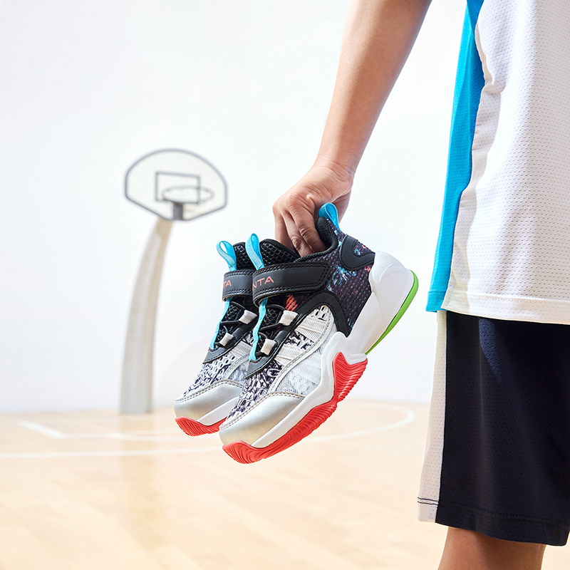 (PS) Anta Low-Top Basketball Shoes 'Black White Red' 圖 8