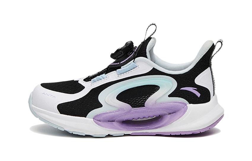 Buy (Preschool) Anta Low-Top Running Shoes 'Black White Blue' 322329905-3