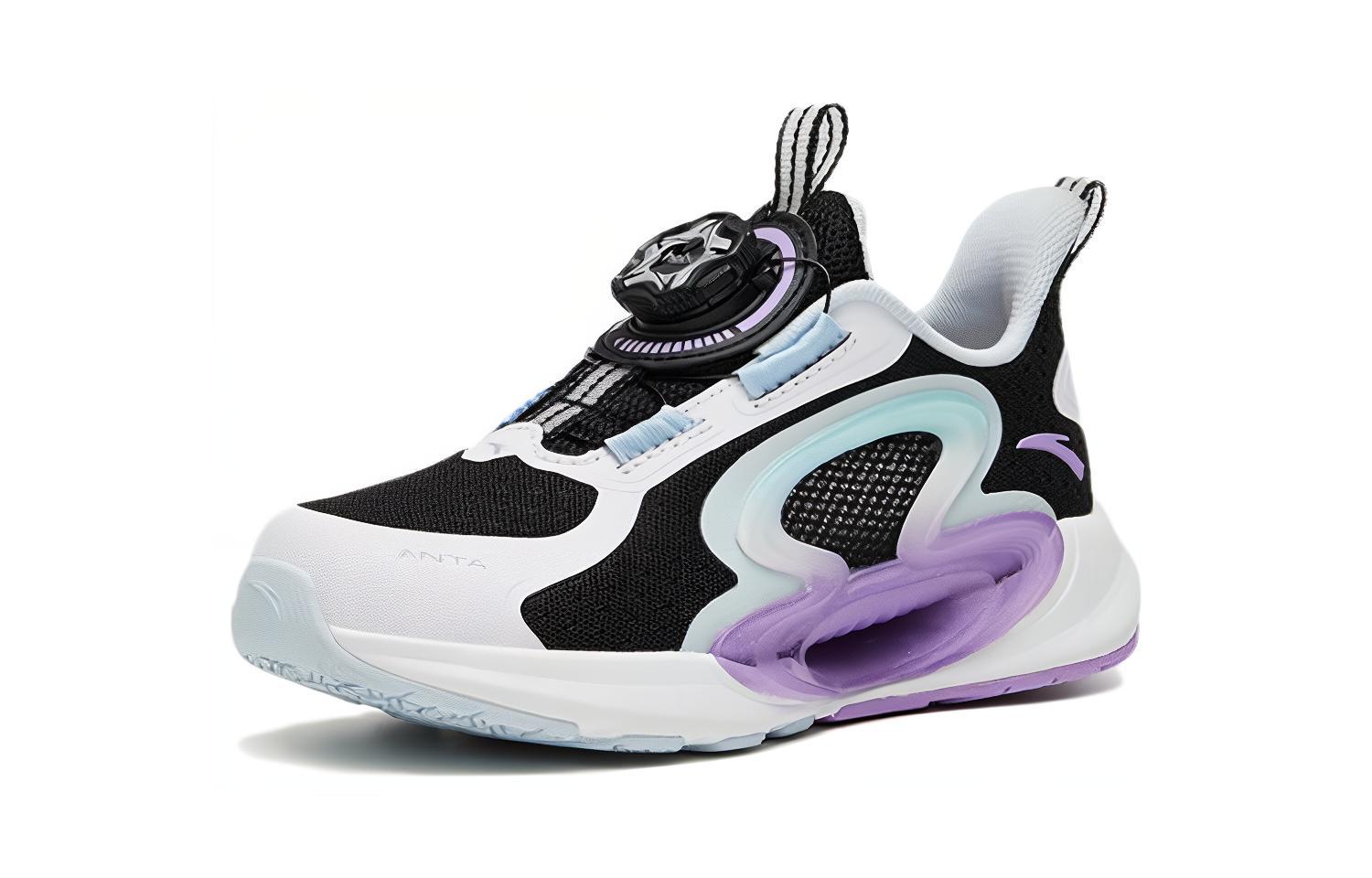 (PS) Anta Low-Top Running Shoes 'Black White Blue' 圖 2