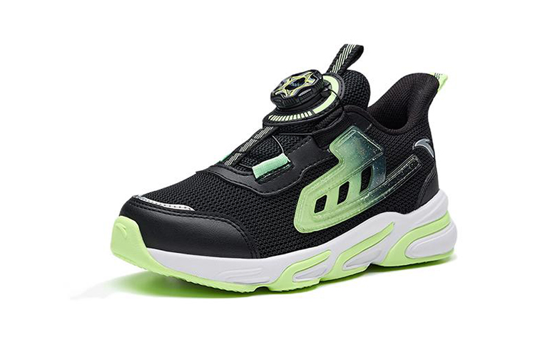 (PS) Anta Low-Top Running Sneakers 'Black Green Flame' 圖 2