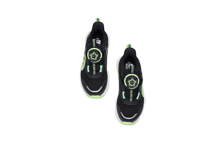 (PS) Anta Low-Top Running Sneakers 'Black Green Flame' 圖 3