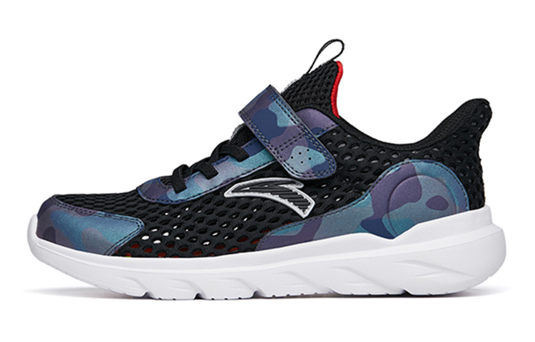 Buy (Preschool) Anta Low-Top Running Sneakers 'Blue Black Breathable Mesh' 312225522-3