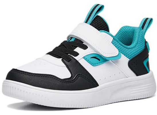 (PS) Anta Baskets Basses à Velcro ''Blanc Noir Bleu'' A312239933-3 Order (PS) Anta Baskets Basses à Velcro ''Blanc Noir Bleu'' A312239933-3