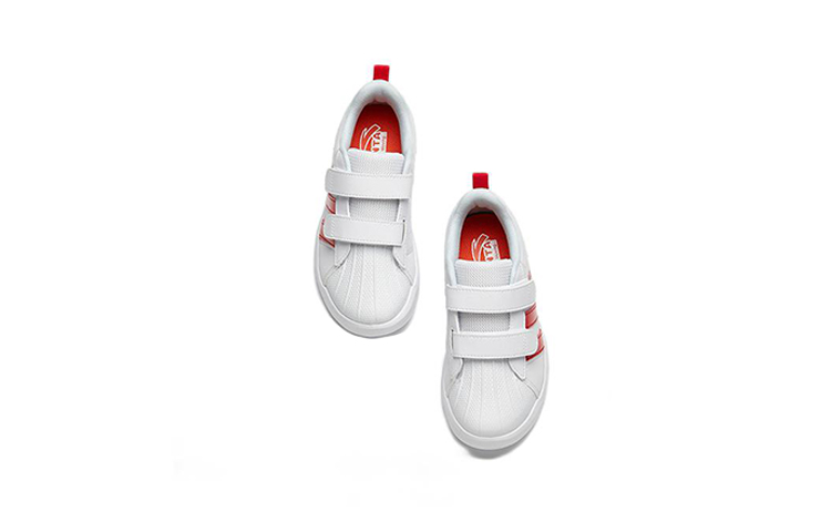 Lookbook (PS) Anta Baskets Basses à Scratch ''Blanc Rouge'' A312239991-3