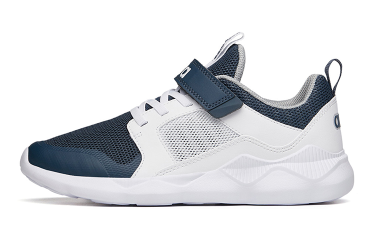 (Preschool) Anta Low-Top Velcro Running Shoe 'Grey White Blue' A31838820-1