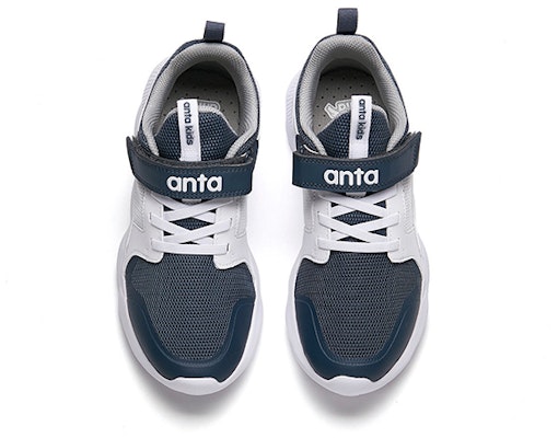 Buy Preschool Anta Low Top Velcro Running Shoe Grey White Blue A31838820 1 Novelship