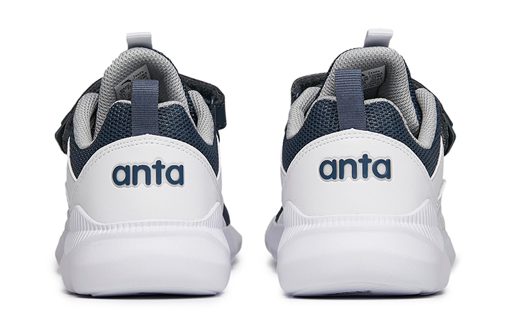 (PS) Anta Low-Top Velcro Running Shoe 'Grey White Blue' 圖 5