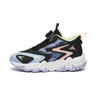 (PS) Anta Low 'Black Blue Knob-Buckle Leather Net Warm'