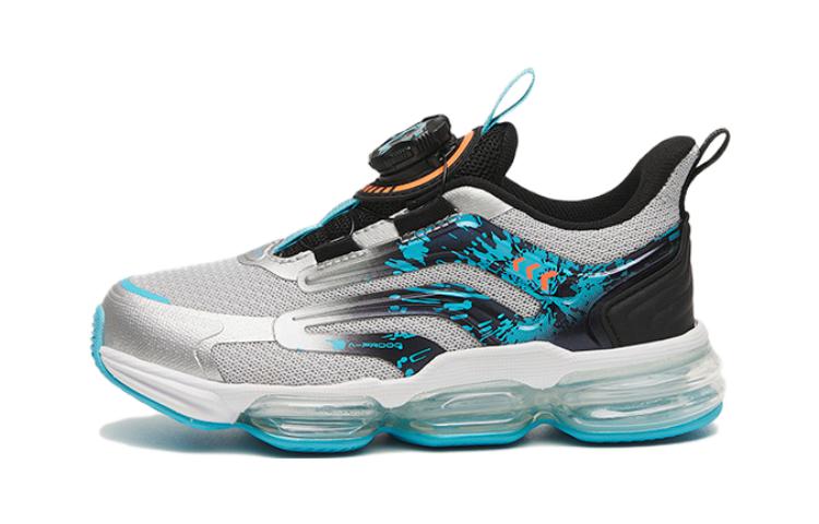 Buy 中童 Anta安踏 耐磨防滑 低幫 跑步鞋 藍銀黑