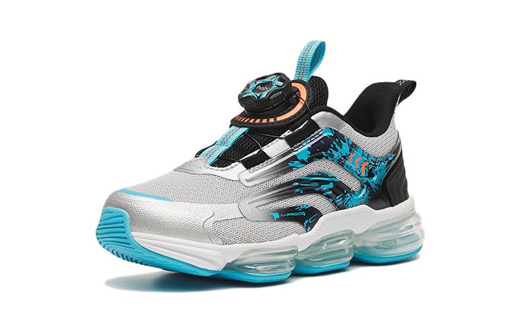 Order 中童 Anta安踏 耐磨防滑 低幫 跑步鞋 藍銀黑