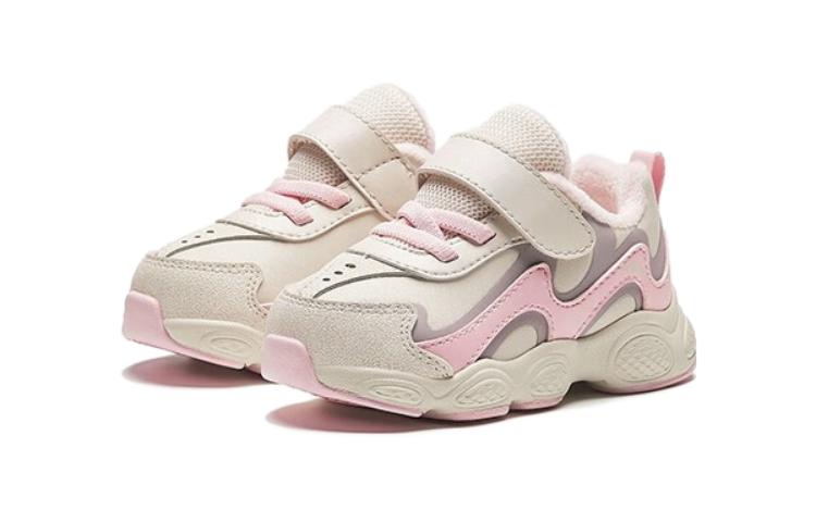 Lookbook 嬰兒 安踏童鞋 舒適 耐磨透氣 低筒 學步鞋 粉白色