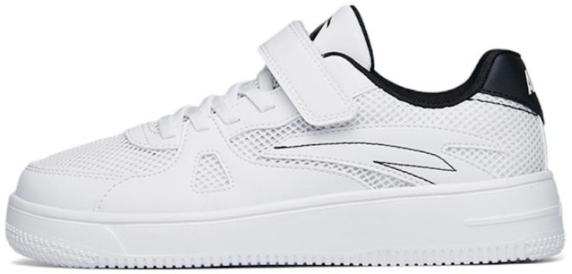 大童 Anta安踏 網面 魔術貼運動 低幫 兒童板鞋 白黑 Buy 大童 Anta安踏 網面 魔術貼運動 低幫 兒童板鞋 白黑