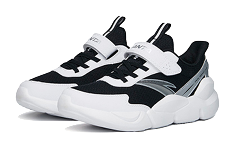 Lookbook 大童 Anta安踏 透氣 低筒 兒童跑步鞋 黑白