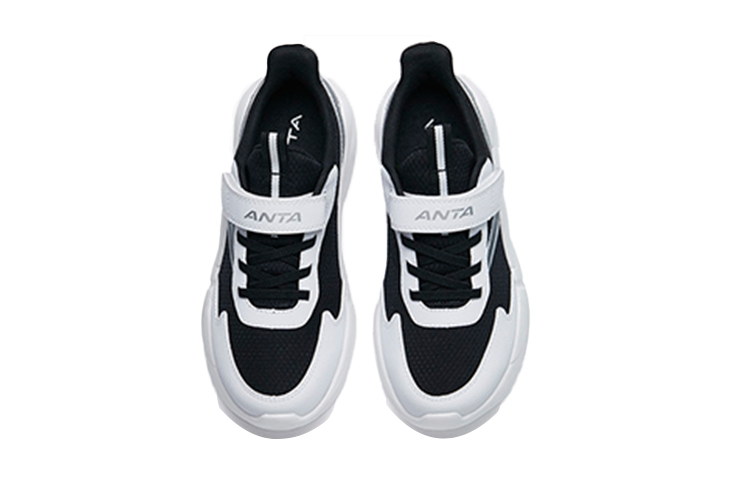 Shop 大童 Anta安踏 透氣 低筒 兒童跑步鞋 黑白