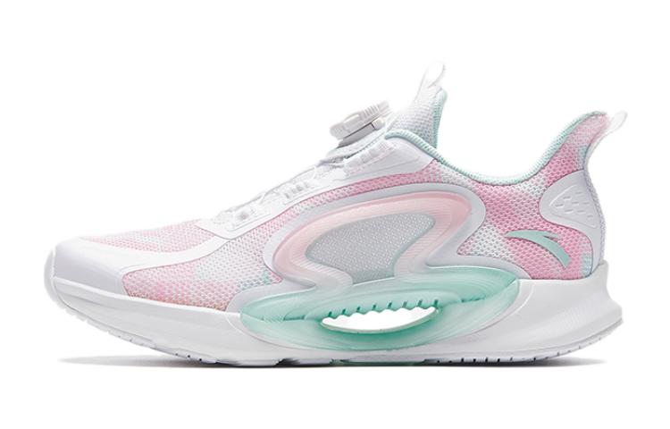 (Preschool) Anta Low Top Running Shoes 'Zhuyue White Pink Blue' 322325519-1